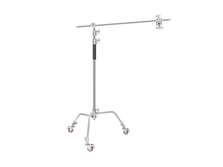 Magic Leg 25mm Universal Caster Wheel C-frame Photography Light Tripod with Brake